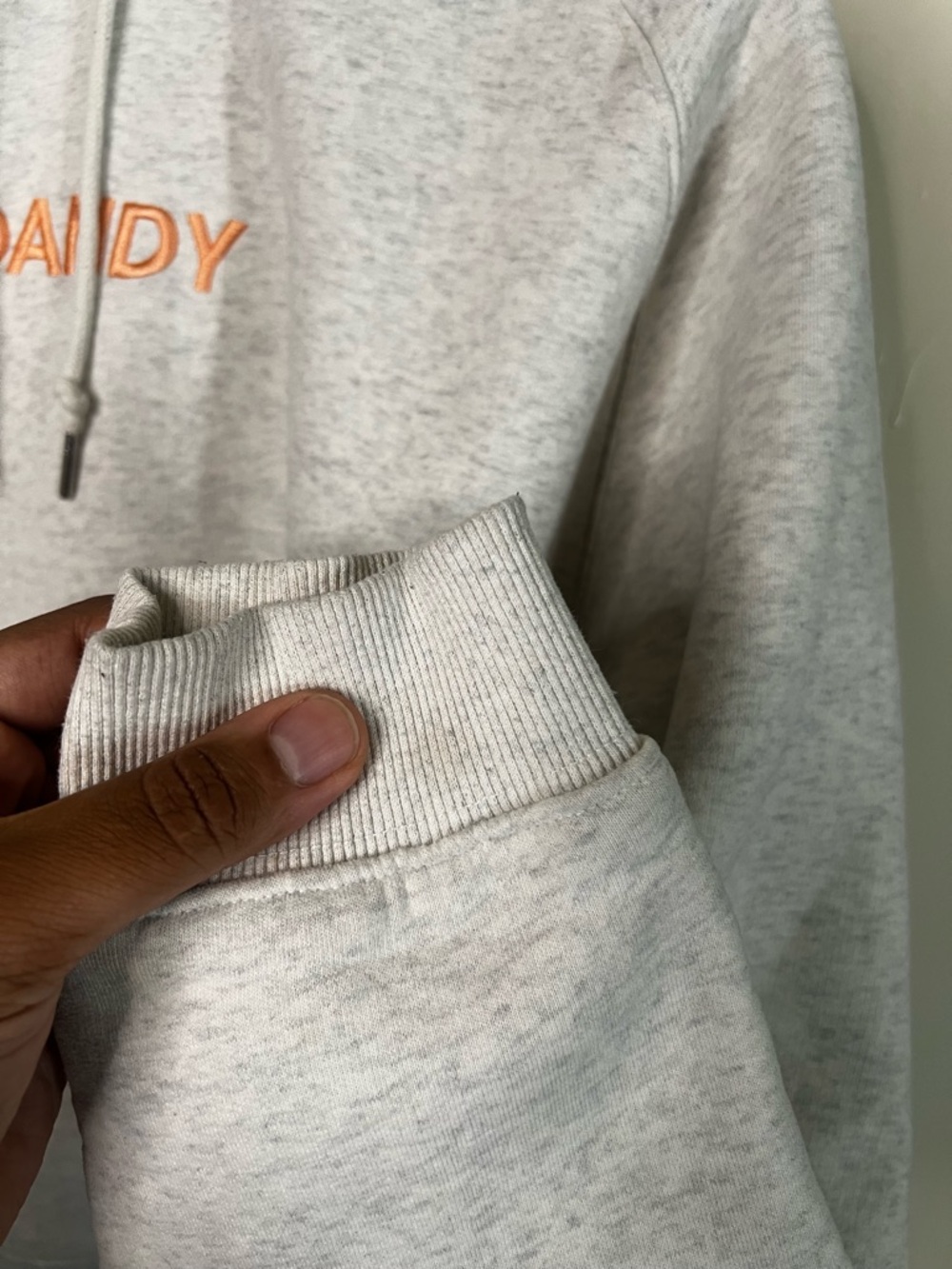 Dandy Worldwide Lets Watch The Sunset Gray Pullover  Hoodie L  *FLAWS* - Picture 8 of 10